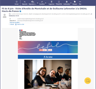 Consultation d'un courriel